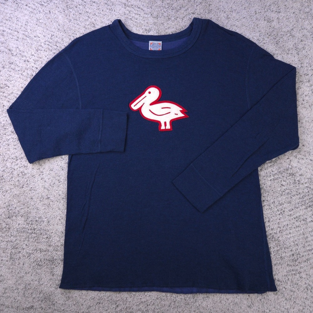 Ebbets Field Flannels New Orleans Penguins Shirt Mens Medium Long Sleeve Duofold